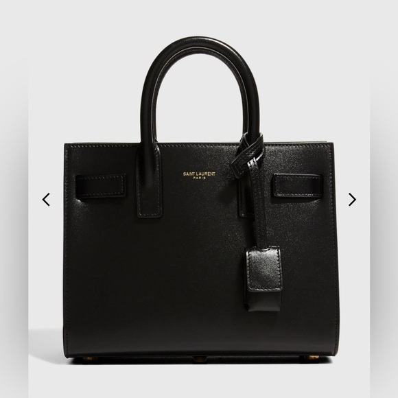 YSL Saint Laurent Sac De Jour Black Leather Nano Handbag - Picture 1 of 13